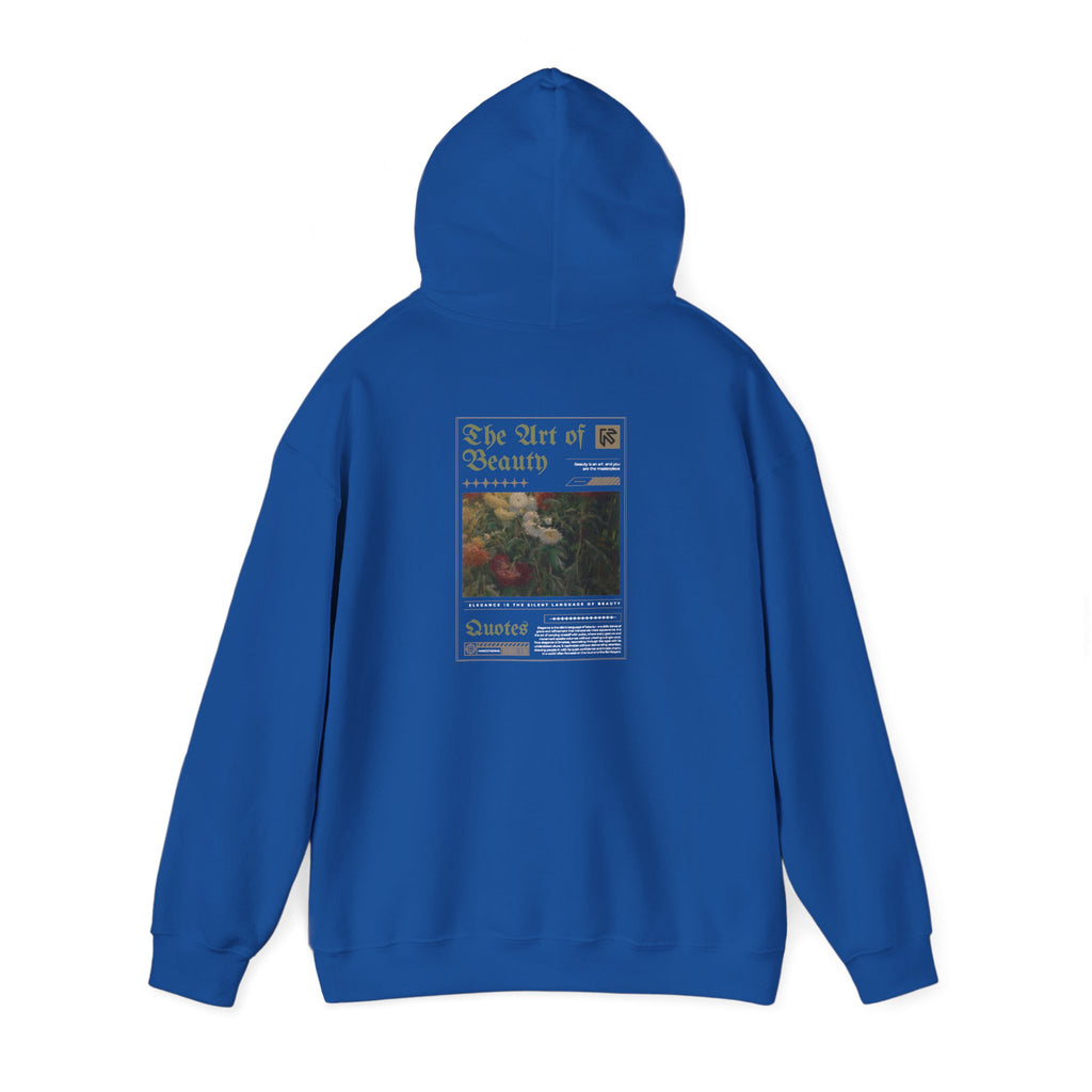 Vintage Floral 'Art Of Beauty' Hoodie — Aesthetic Art Print Hoodie