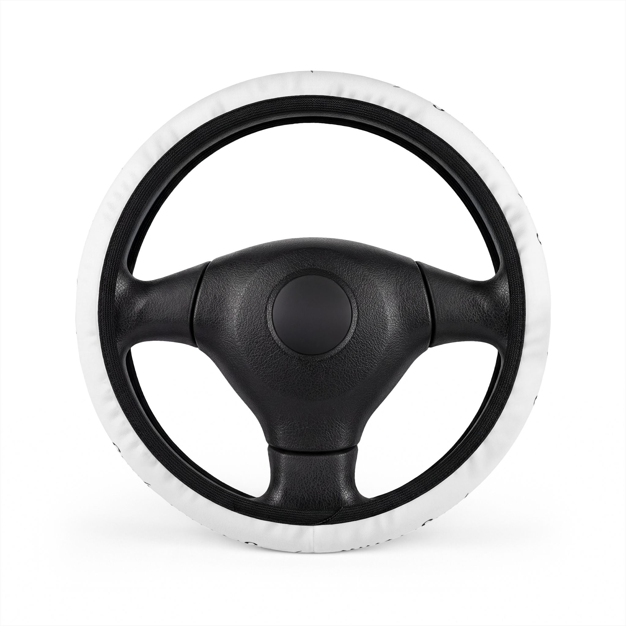 Steering Wheel Cover — White Car Accessory