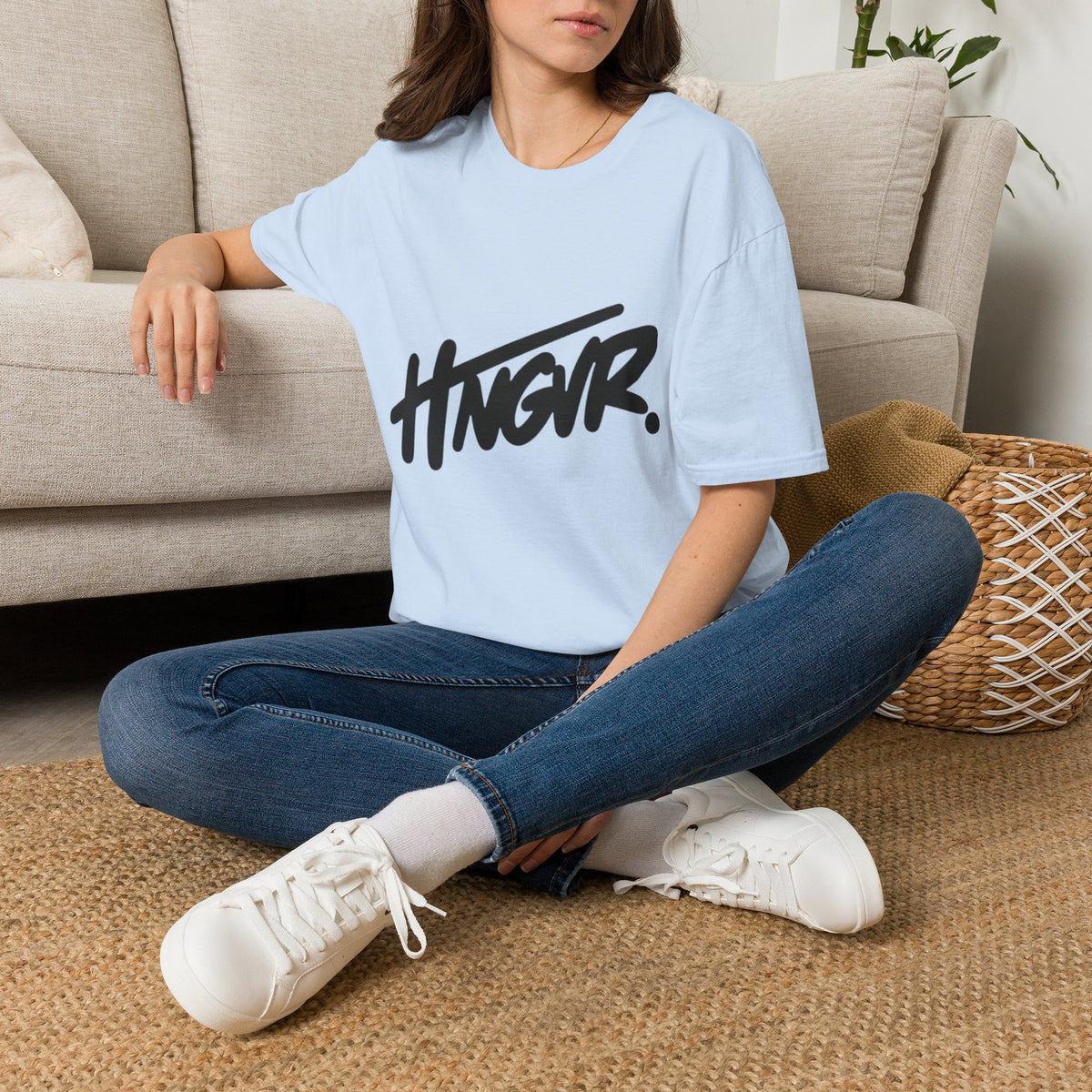HNGVR Script Logo T-Shirt — Bold Streetwear Graphic Tee