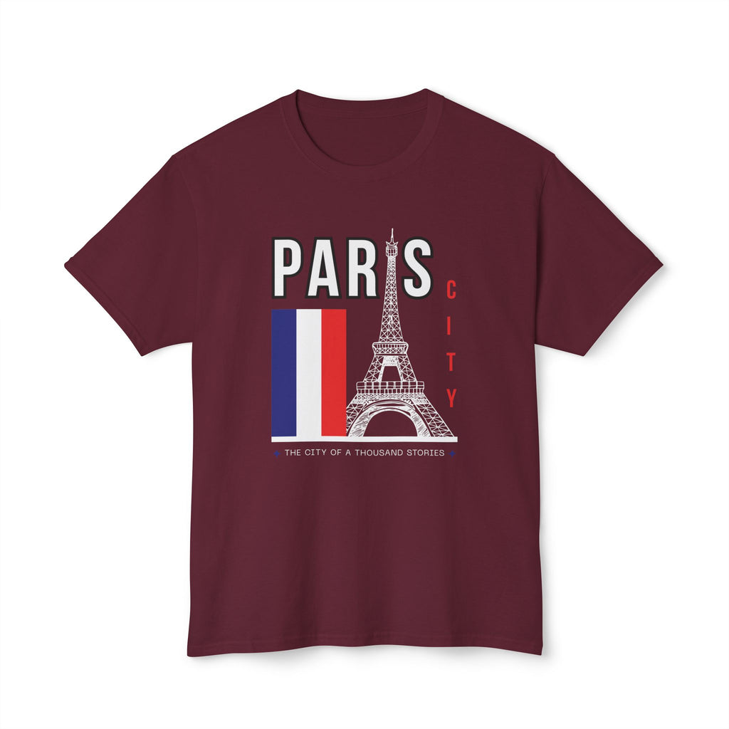 Paris Eiffel Tower T‑Shirt – French Flag Travel Souvenir