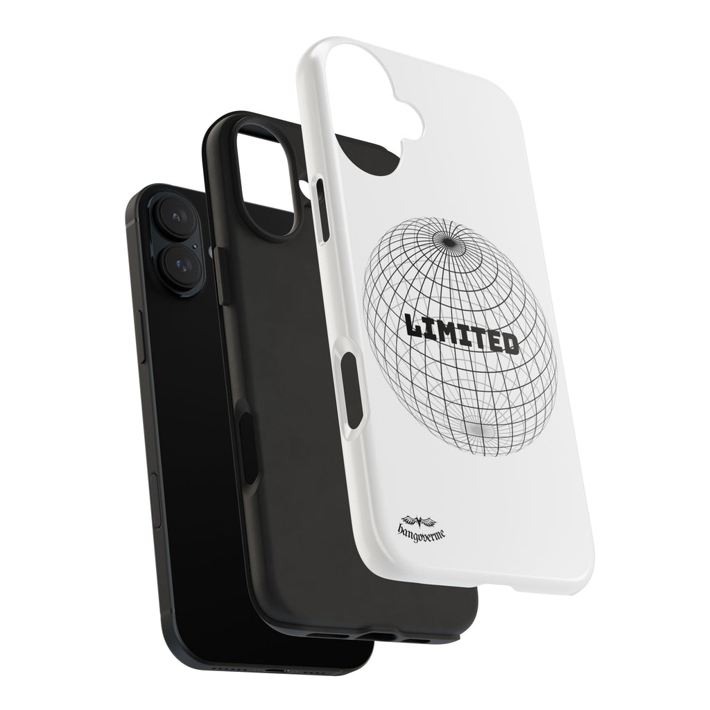 Phone Case — Minimal 'LIMITED' Wireframe Globe Protective Cover