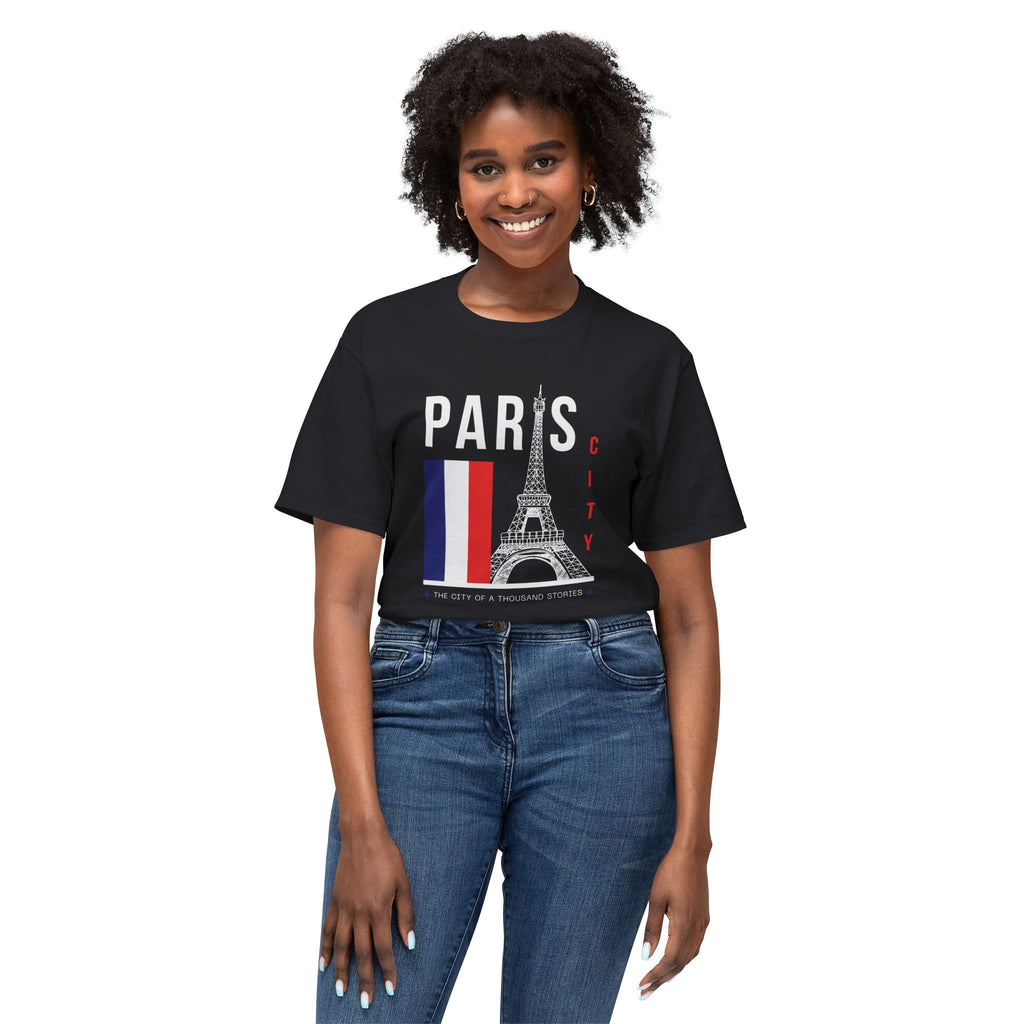Paris Eiffel Tower T‑Shirt – French Flag Travel Souvenir
