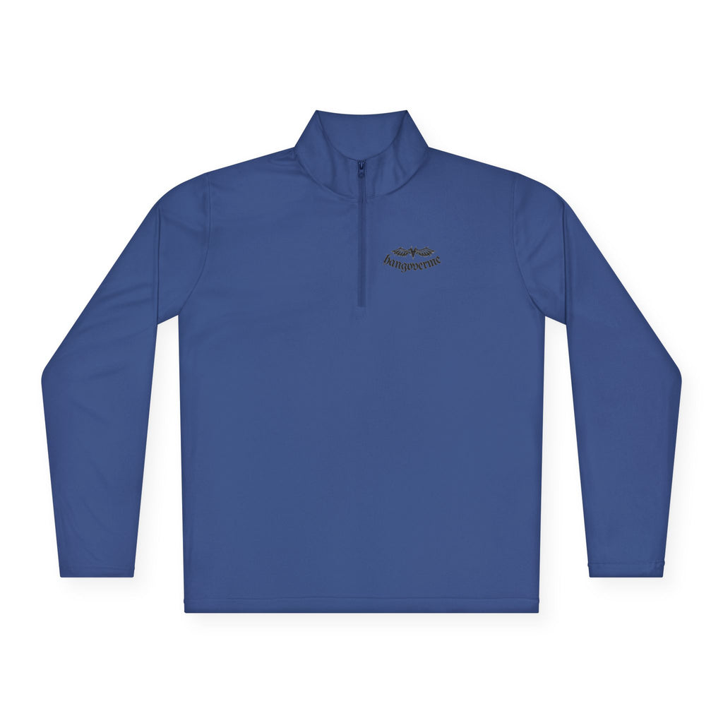 Quarter-Zip Pullover — Minimalist Script Logo Pullover
