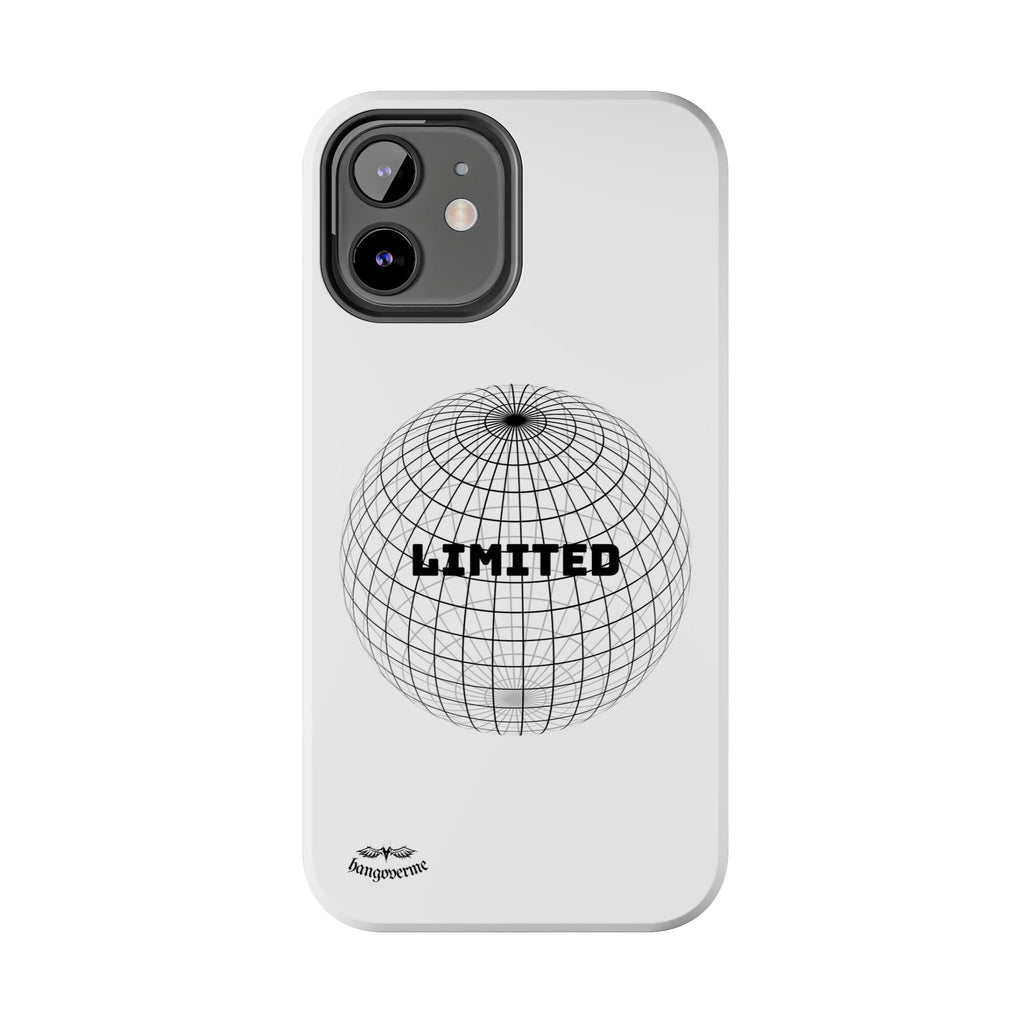 Phone Case — Minimal 'LIMITED' Wireframe Globe Protective Cover