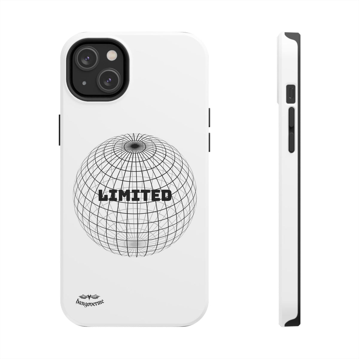 Phone Case — Minimal 'LIMITED' Wireframe Globe Protective Cover