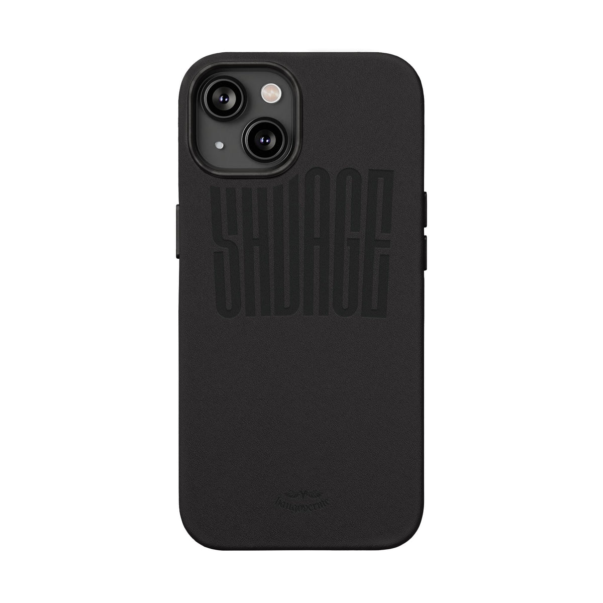Engraved PU Leather Phone Case — 'SAVAGE' Brown Protective Cover