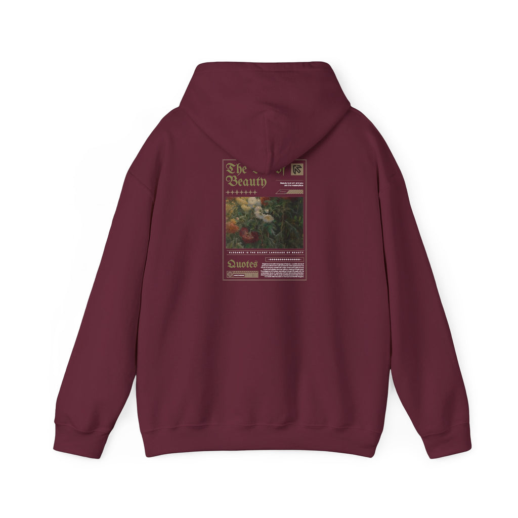 Vintage Floral 'Art Of Beauty' Hoodie — Aesthetic Art Print Hoodie