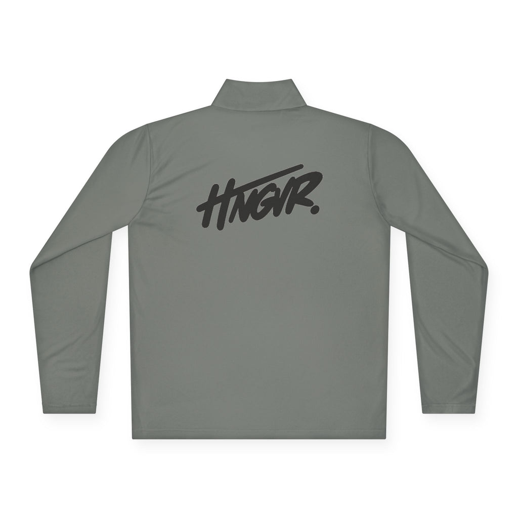 Quarter-Zip Pullover — Minimalist Script Logo Pullover