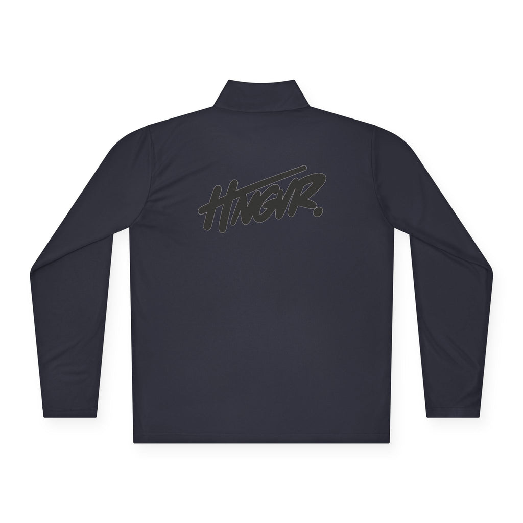 Quarter-Zip Pullover — Minimalist Script Logo Pullover