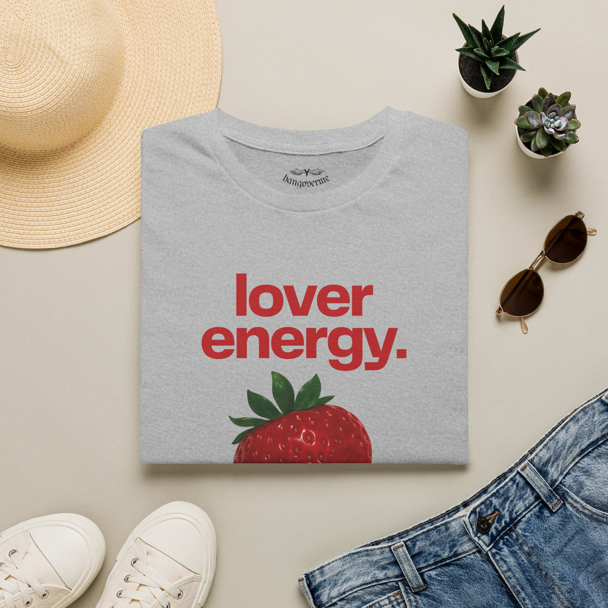Lover Energy T‑Shirt — Strawberry