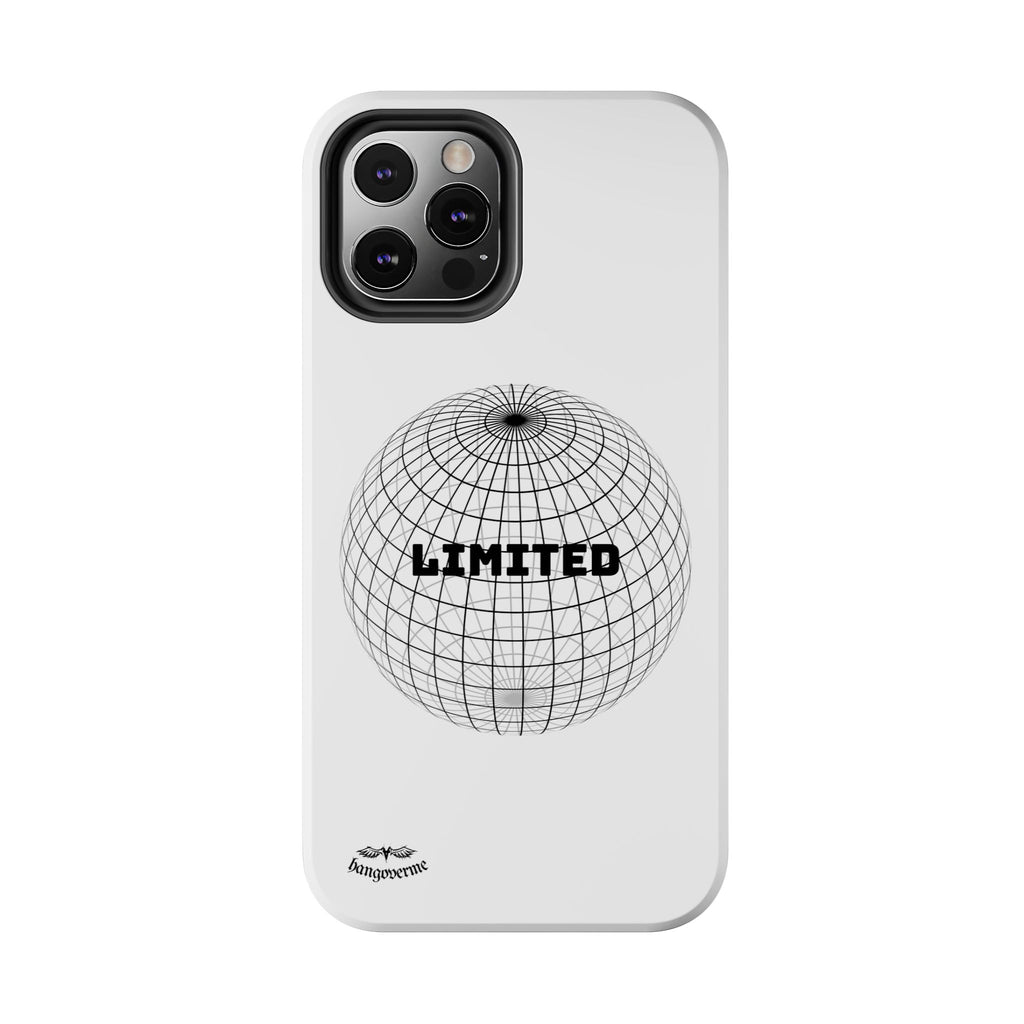 Phone Case — Minimal 'LIMITED' Wireframe Globe Protective Cover