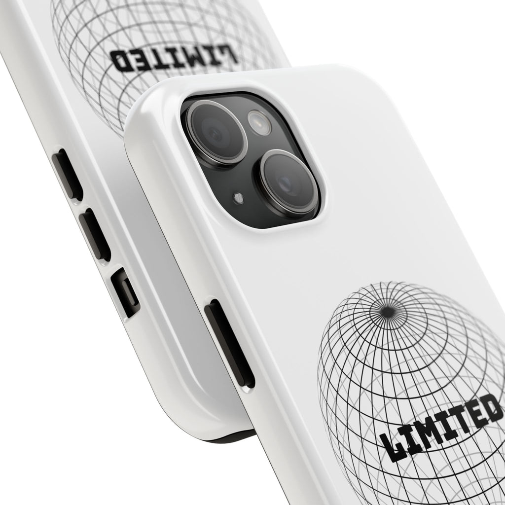 Phone Case — Minimal 'LIMITED' Wireframe Globe Protective Cover