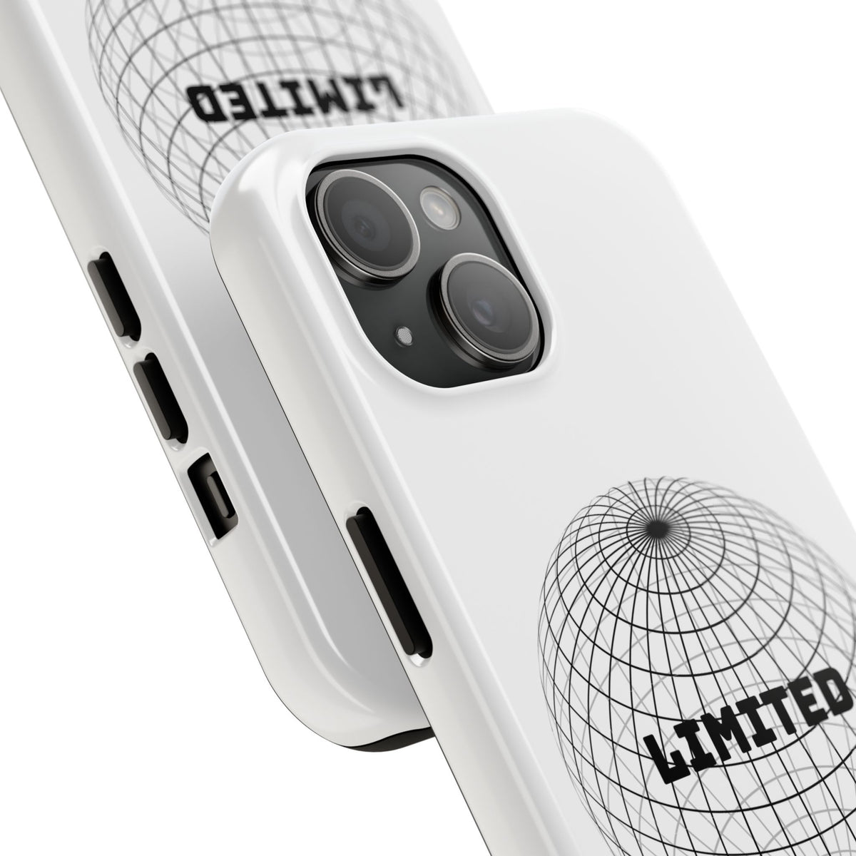 Phone Case — Minimal 'LIMITED' Wireframe Globe Protective Cover