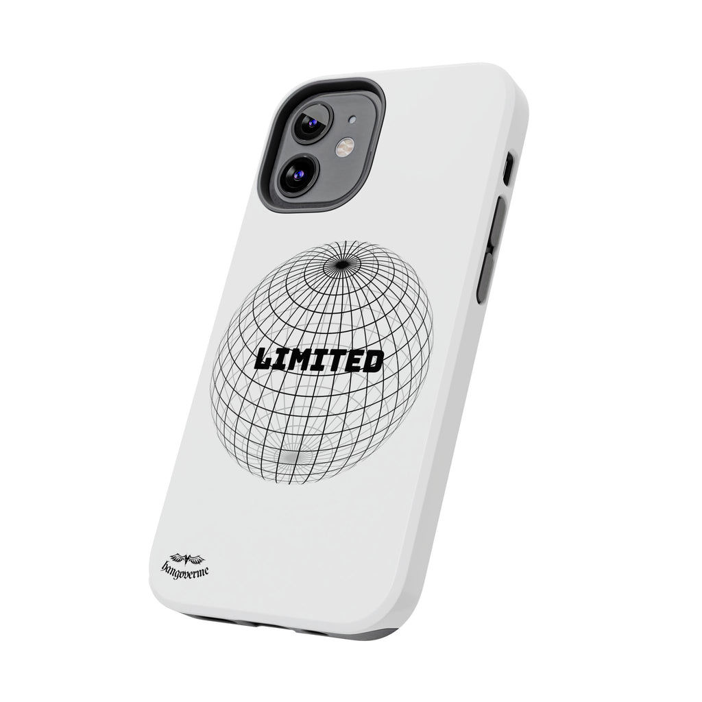 Phone Case — Minimal 'LIMITED' Wireframe Globe Protective Cover