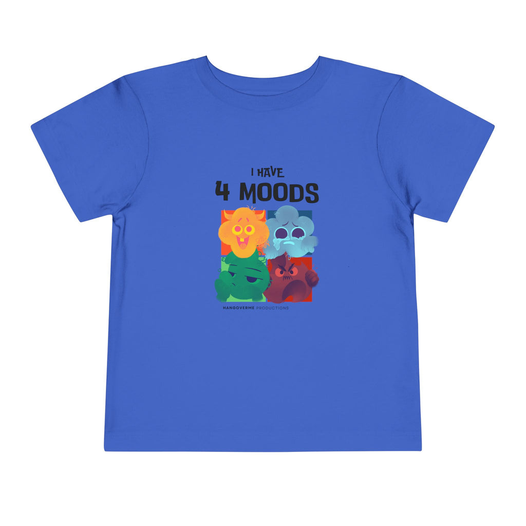 Toddler T-Shirt - "I Have 4 Moods" Colorful Monster Graphic