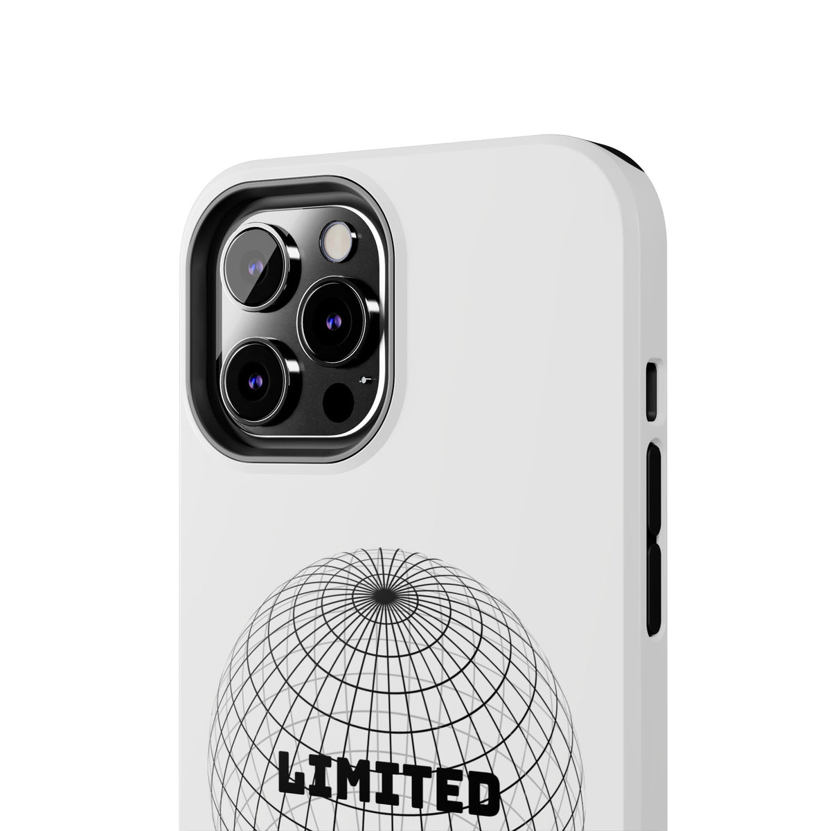 Phone Case — Minimal 'LIMITED' Wireframe Globe Protective Cover