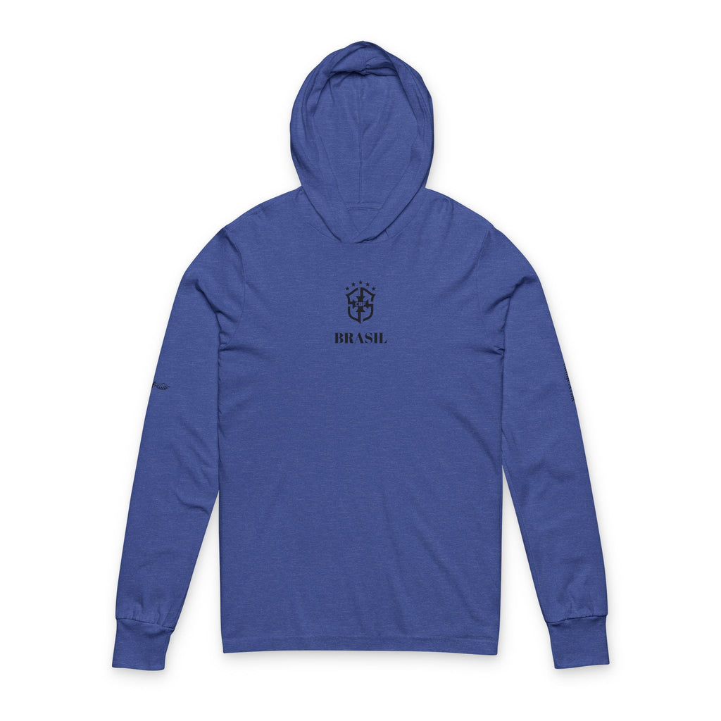 Brazil Crest Hooded Long Sleeve Tee