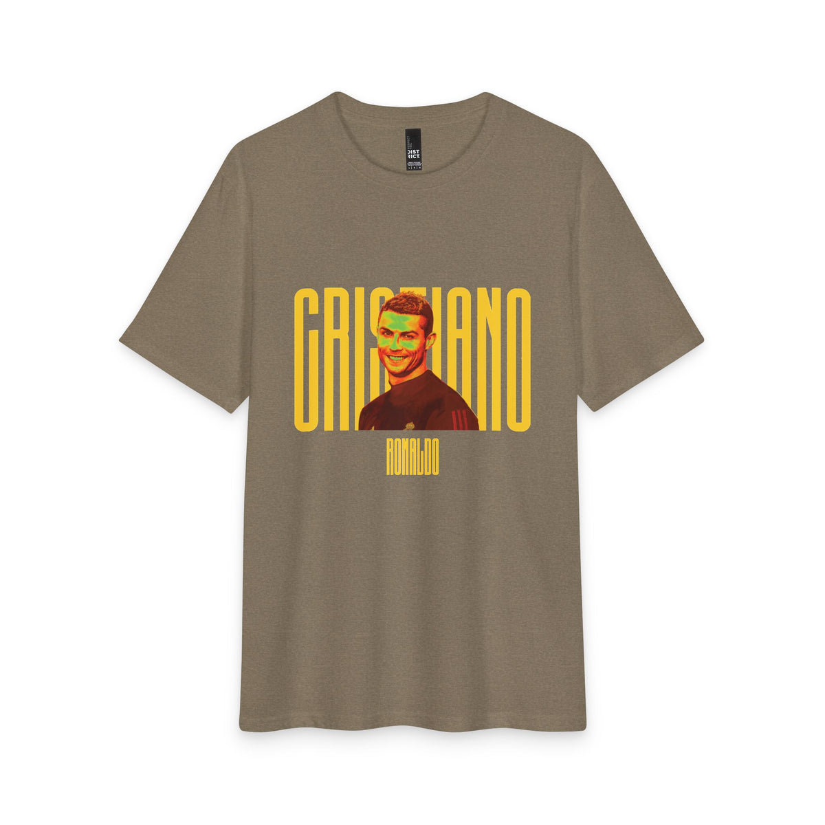 Cristiano Retro Portrait T-Shirt — Vintage Football Fan Tee