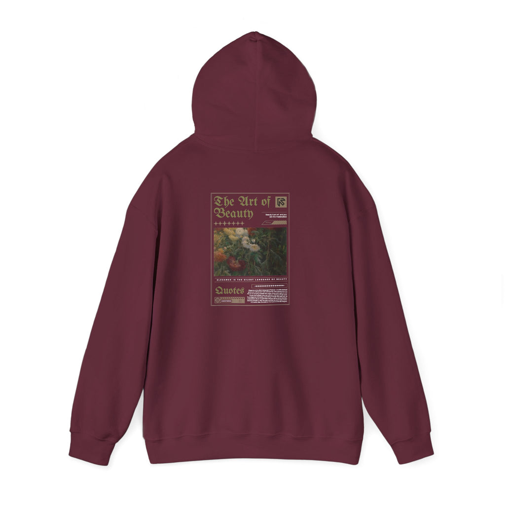 Vintage Floral 'Art Of Beauty' Hoodie — Aesthetic Art Print Hoodie
