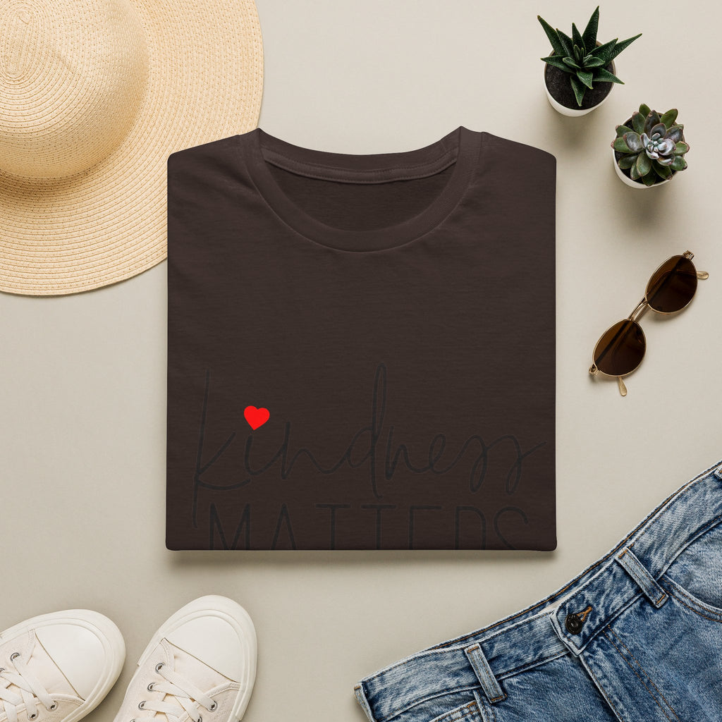 Kindness Matters T-Shirt — Minimal Heart Social Good Tee