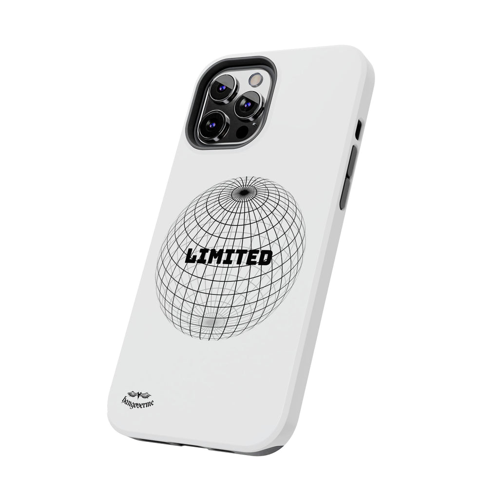 Phone Case — Minimal 'LIMITED' Wireframe Globe Protective Cover