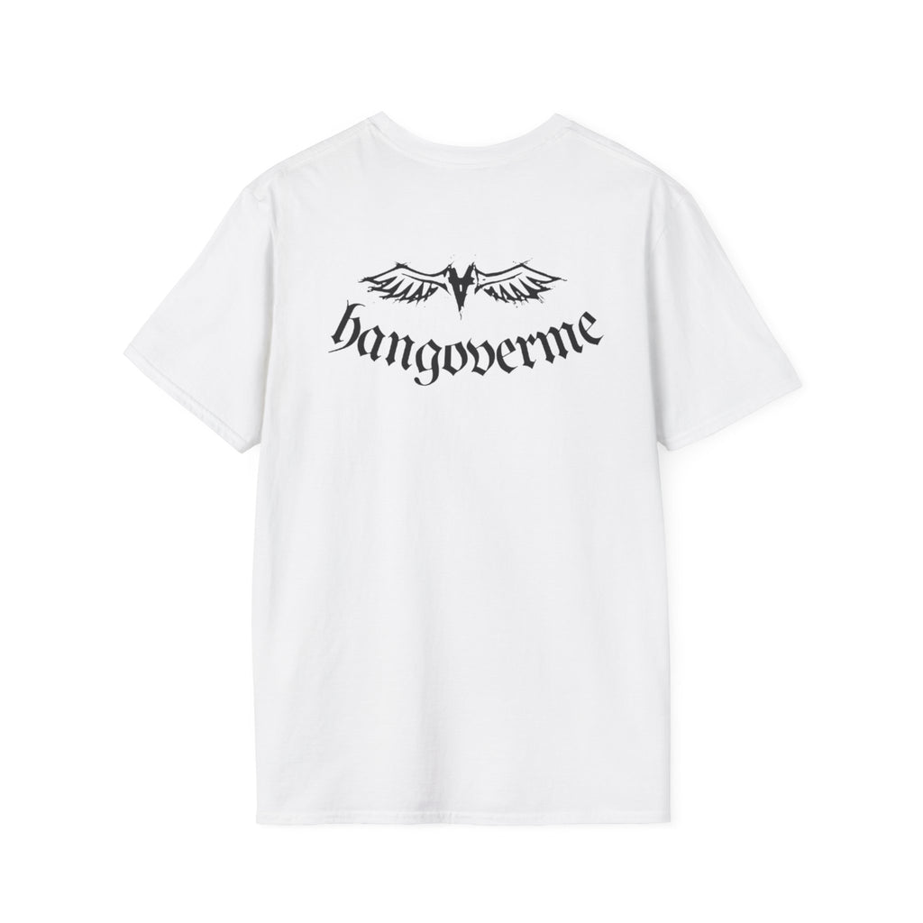 Sculpture Graphic Tee — Retro Statue Design with Red Eye Bar