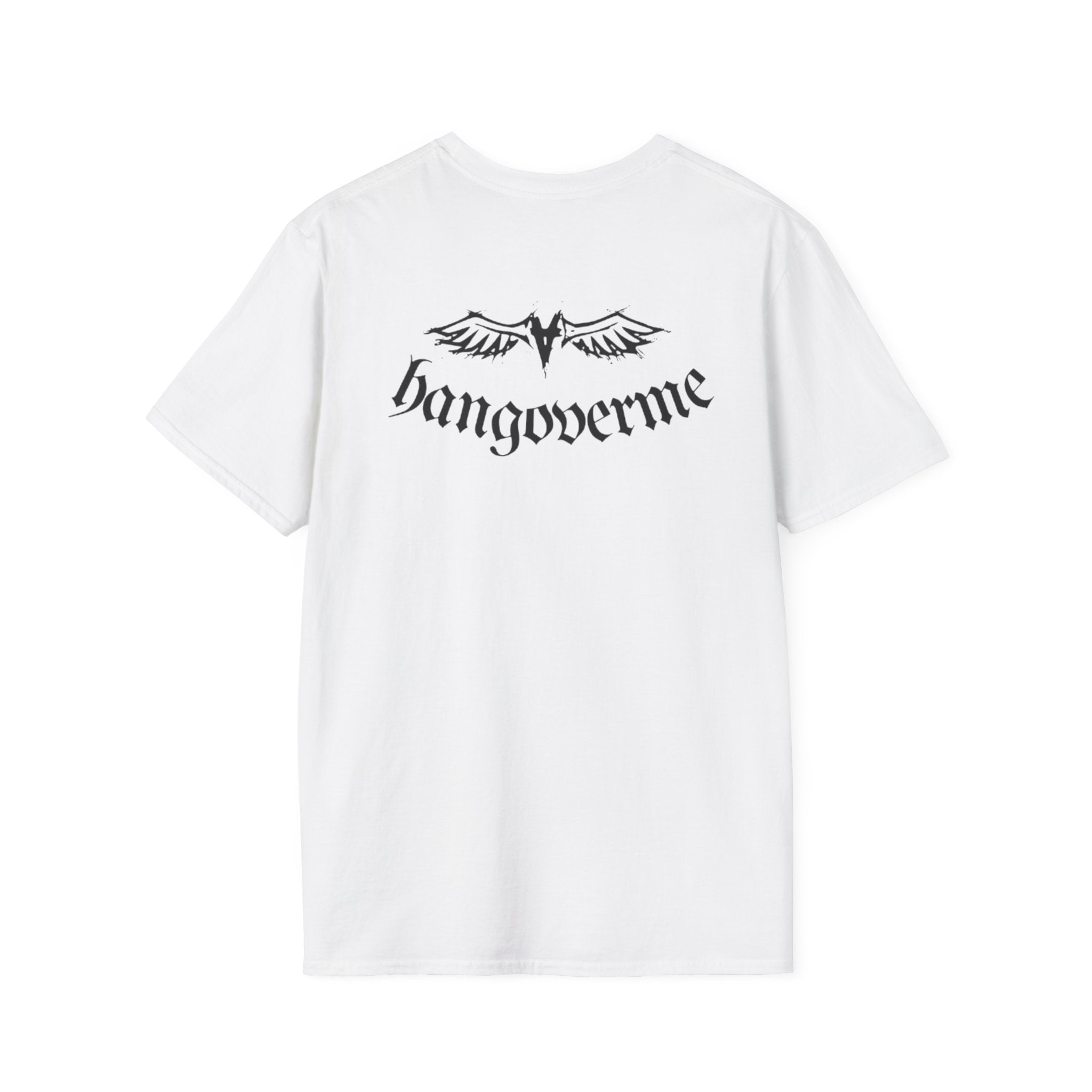 Sculpture Graphic Tee — Retro Statue Design with Red Eye Bar