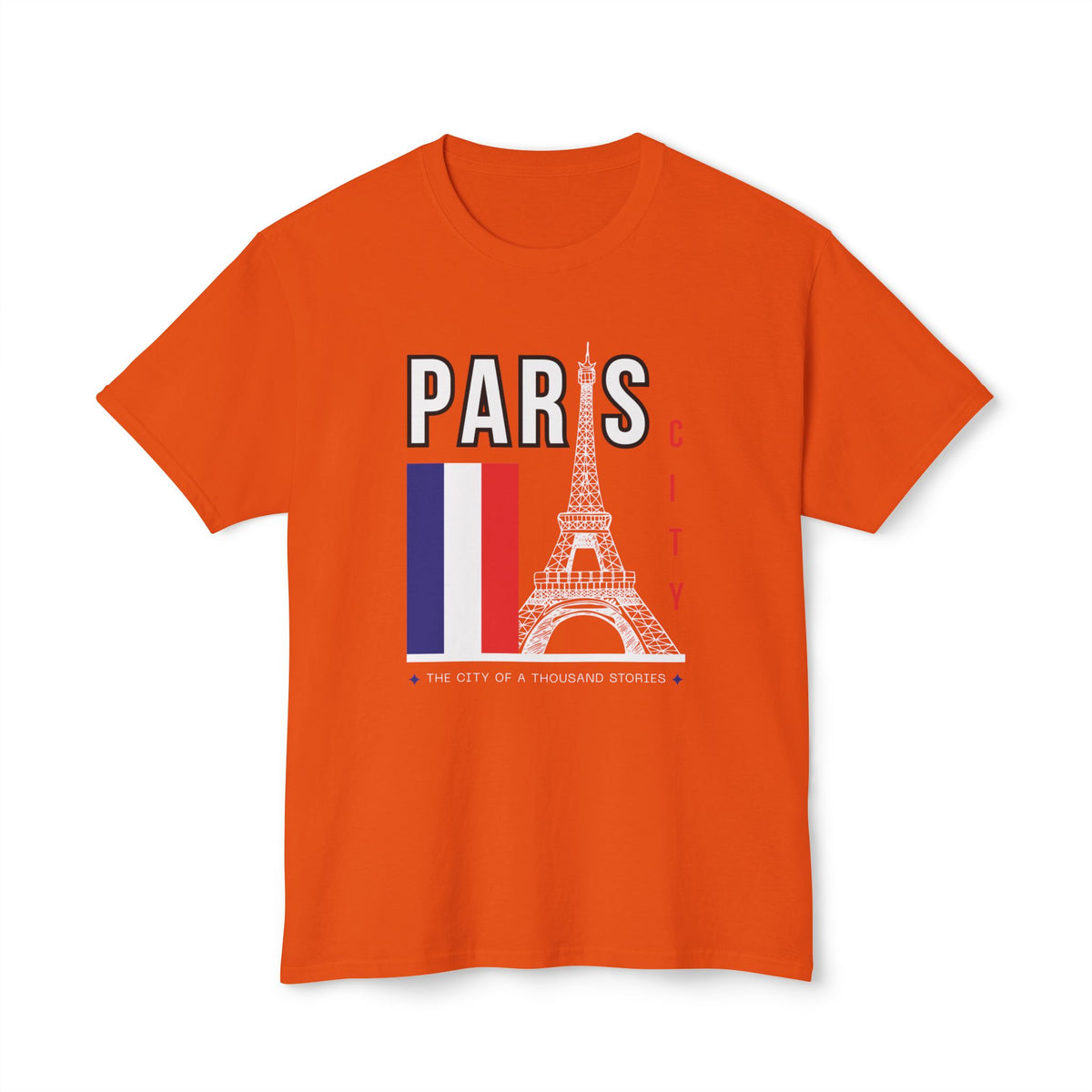 Paris Eiffel Tower T‑Shirt – French Flag Travel Souvenir