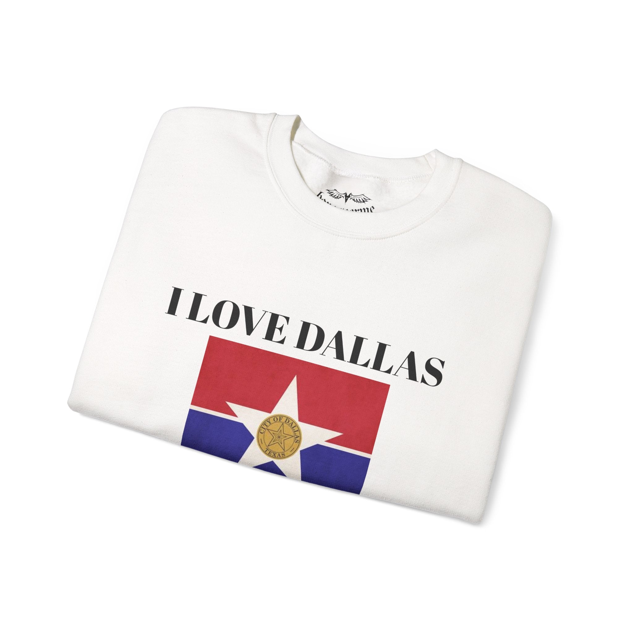I Love Dallas Crewneck Sweatshirt