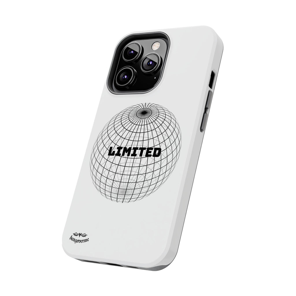 Phone Case — Minimal 'LIMITED' Wireframe Globe Protective Cover