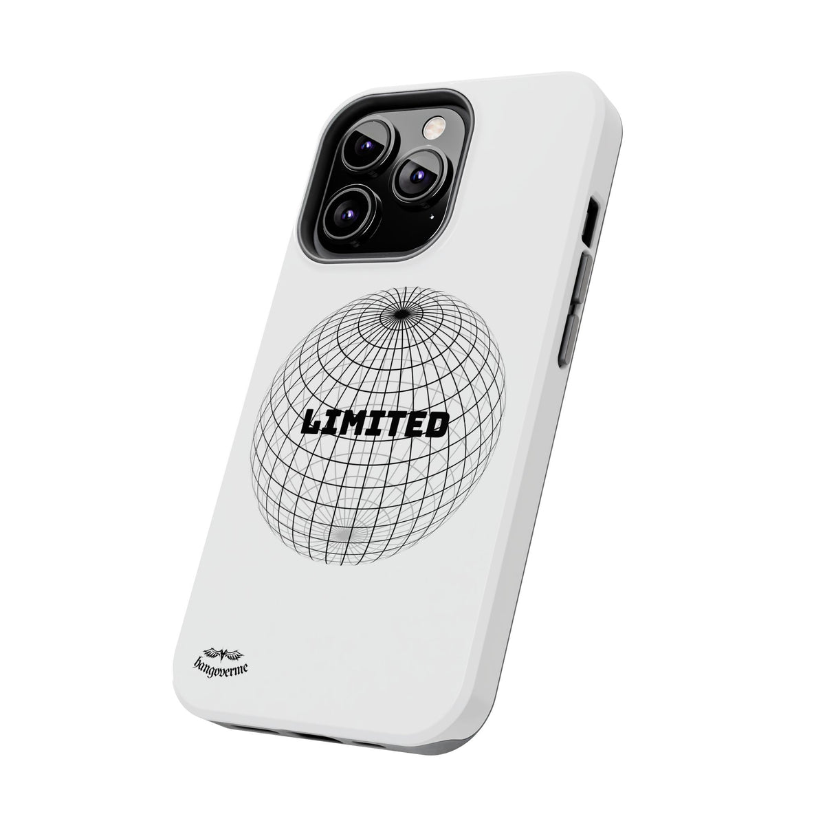 Phone Case — Minimal 'LIMITED' Wireframe Globe Protective Cover