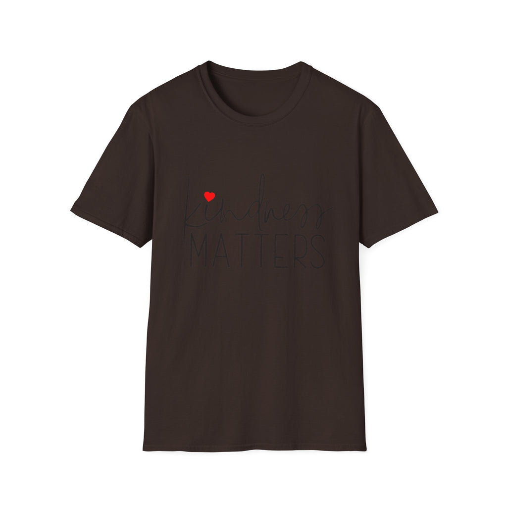 Kindness Matters T-Shirt — Minimal Heart Social Good Tee