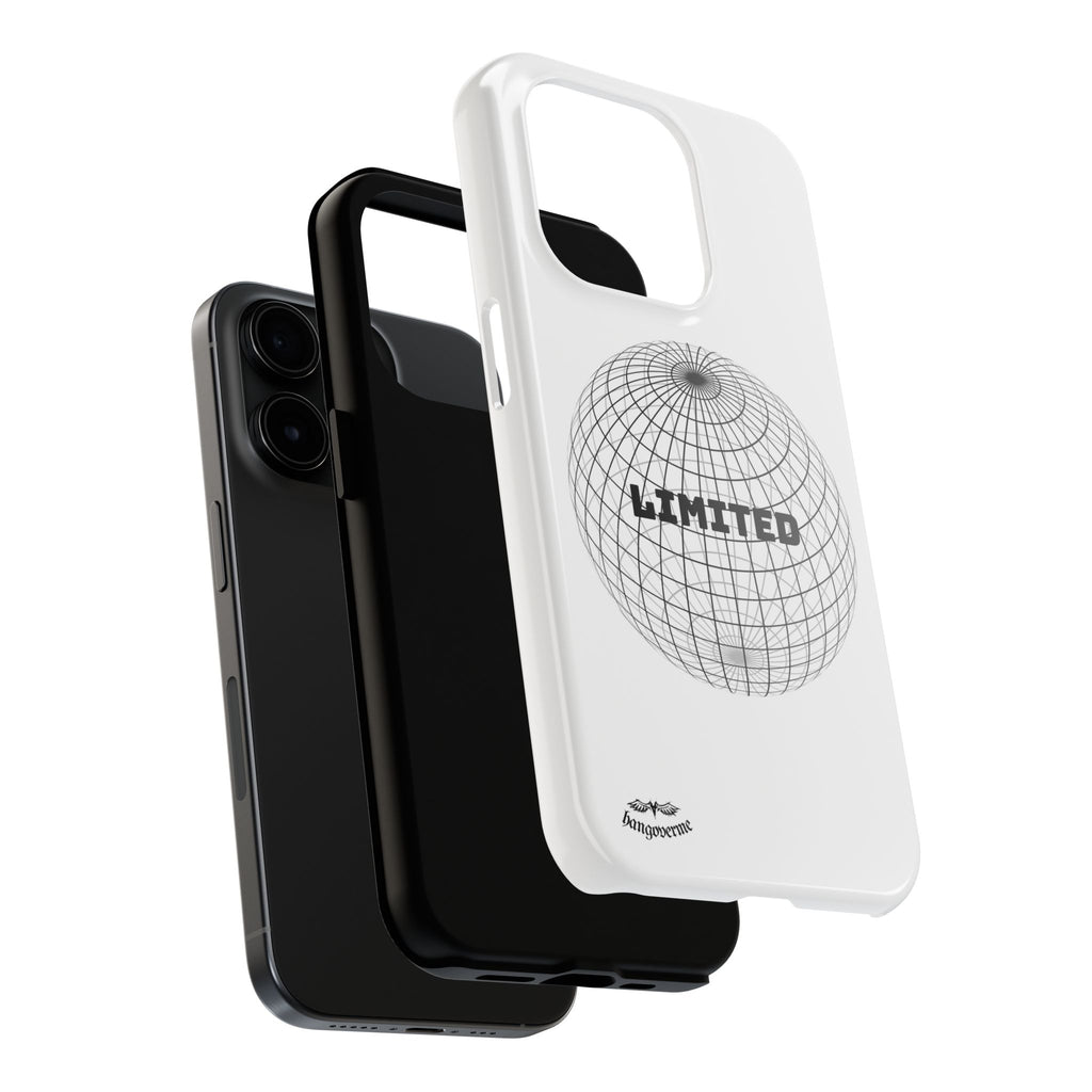 Phone Case — Minimal 'LIMITED' Wireframe Globe Protective Cover