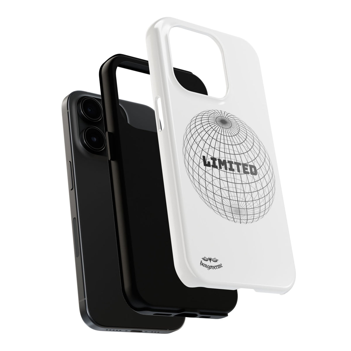 Phone Case — Minimal 'LIMITED' Wireframe Globe Protective Cover