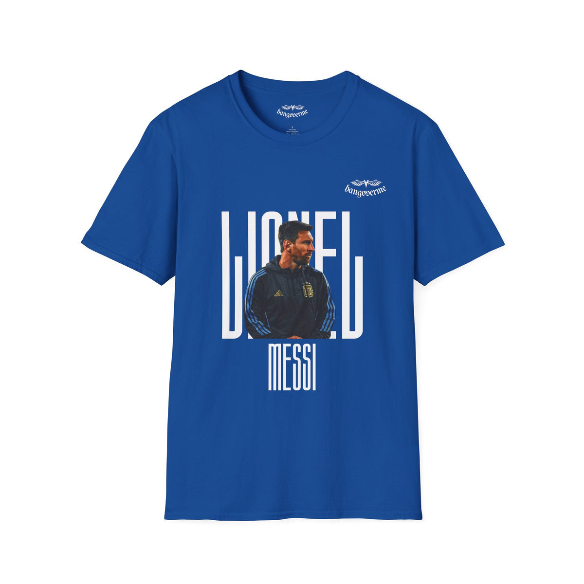 Lionel Messi Graphic T-Shirt — Vintage Soccer Portrait Tee