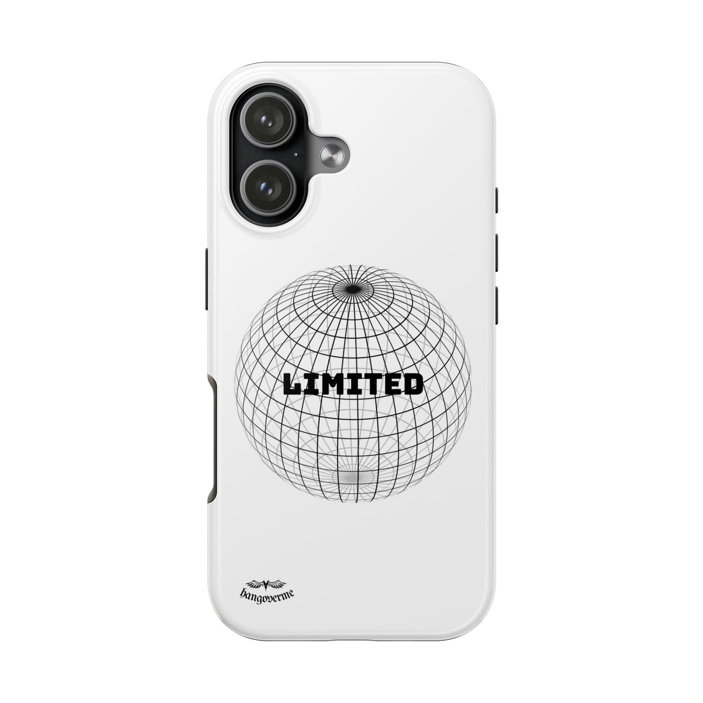 Phone Case — Minimal 'LIMITED' Wireframe Globe Protective Cover