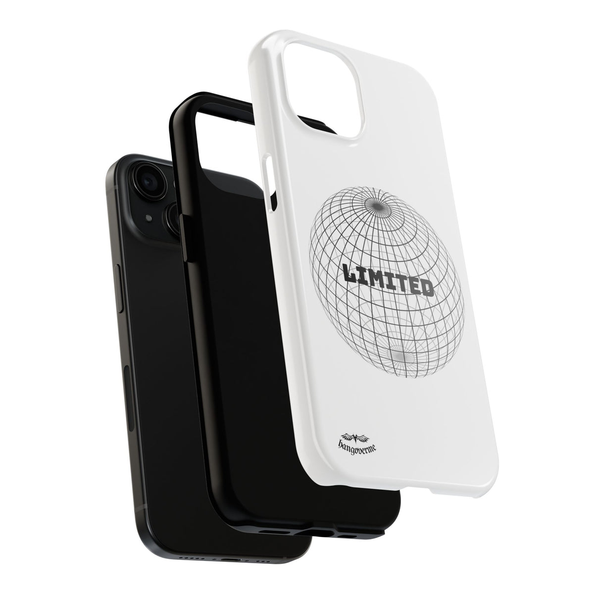 Phone Case — Minimal 'LIMITED' Wireframe Globe Protective Cover