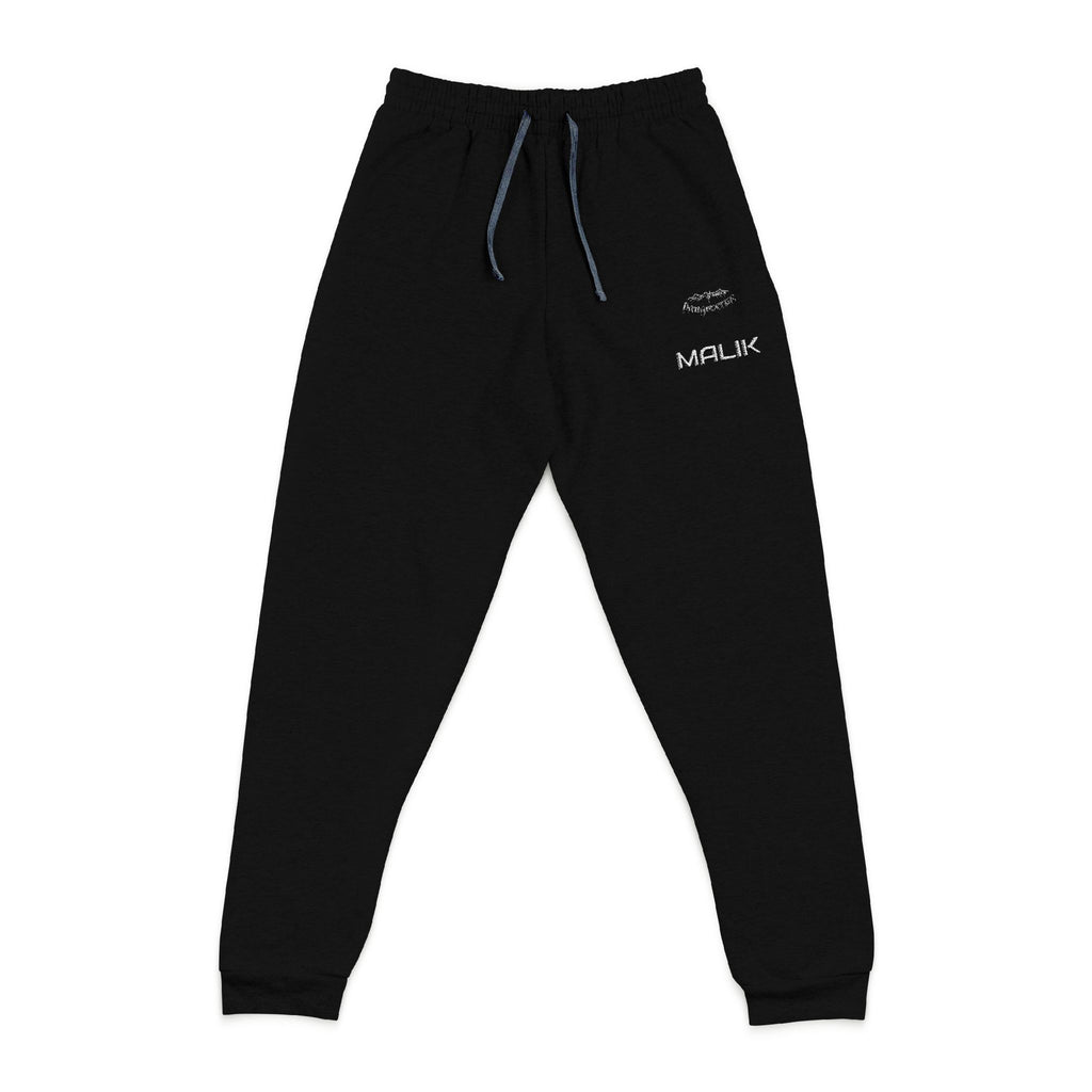Embroidered Charcoal Joggers