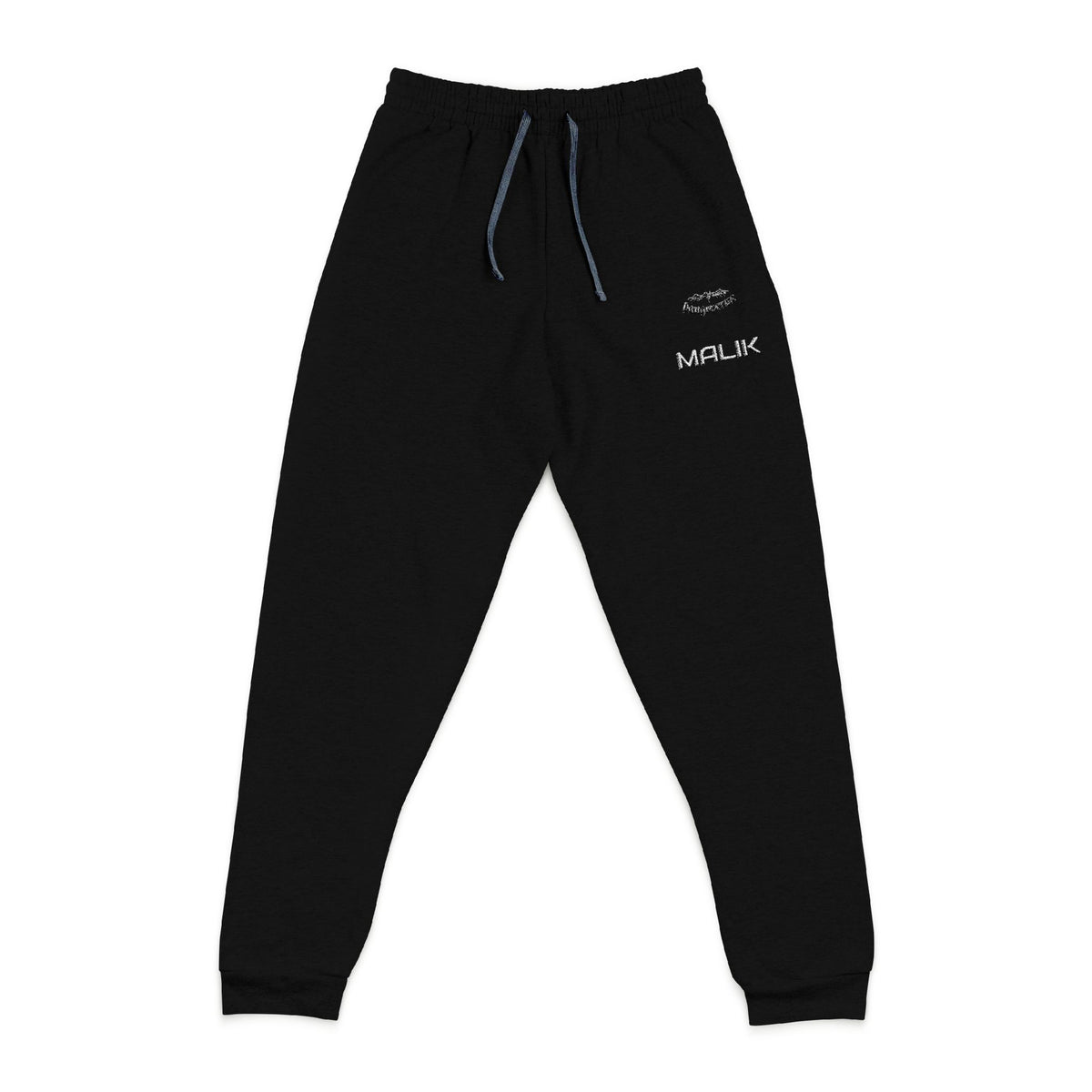 Embroidered Charcoal Joggers