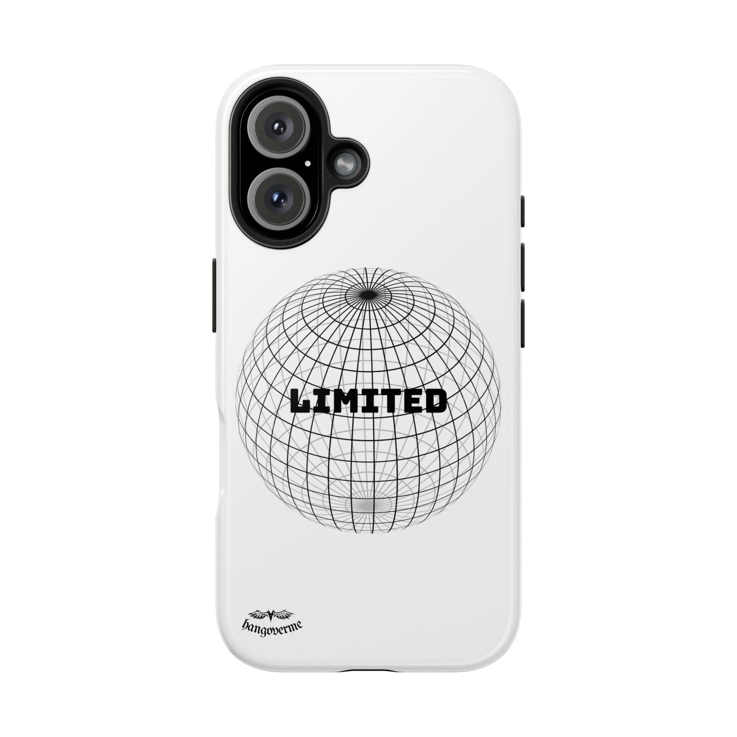 Phone Case — Minimal 'LIMITED' Wireframe Globe Protective Cover