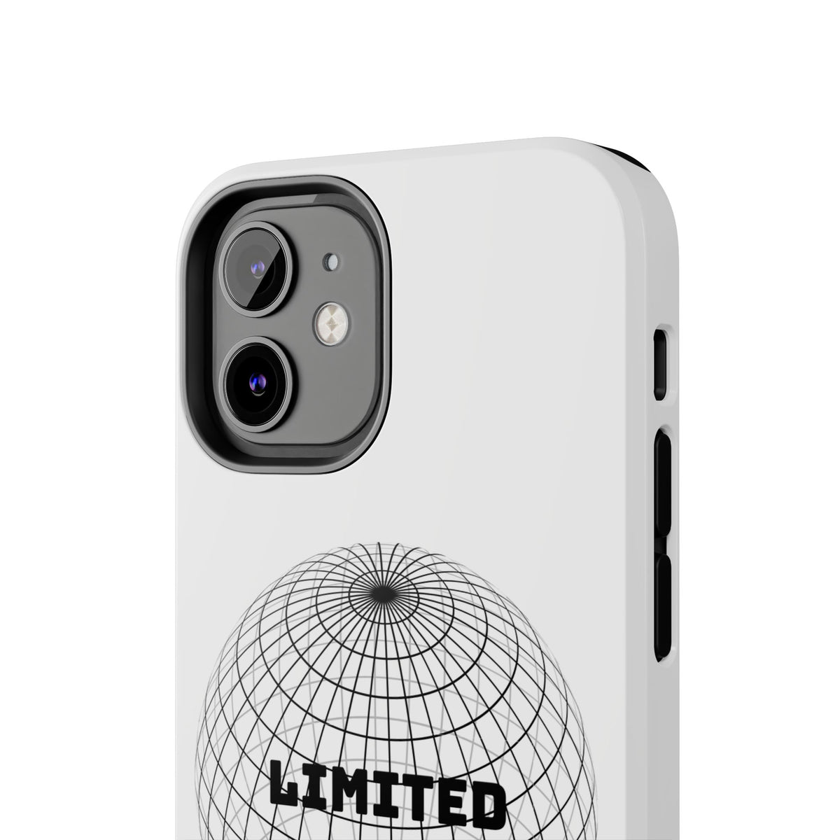 Phone Case — Minimal 'LIMITED' Wireframe Globe Protective Cover
