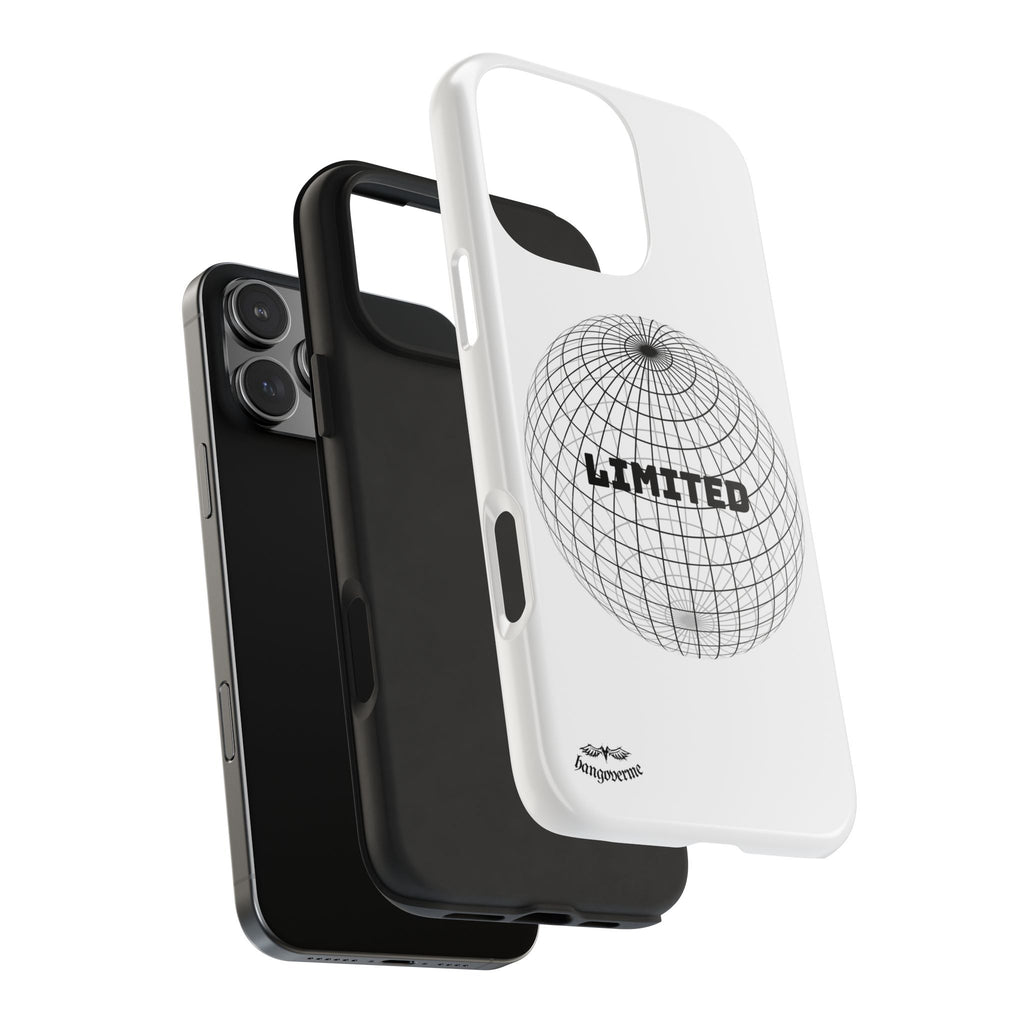 Phone Case — Minimal 'LIMITED' Wireframe Globe Protective Cover