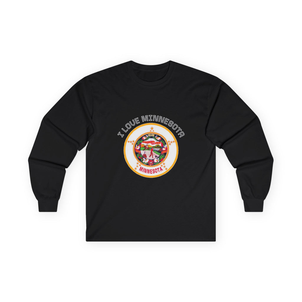 Minnesota State long Sleeve Sweatshirt — "I Love Minnesota"