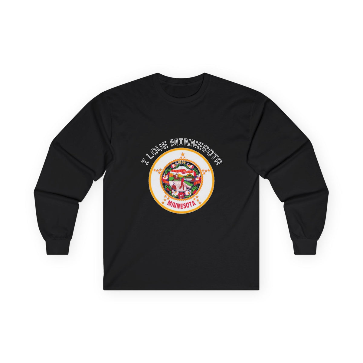 Minnesota State long Sleeve Sweatshirt — "I Love Minnesota"