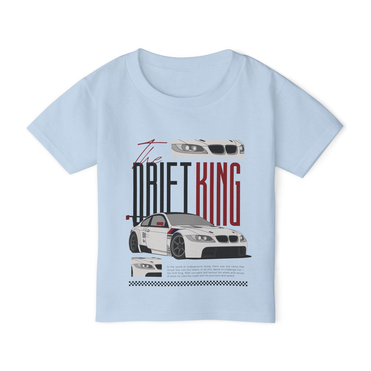 Toddler Drift King Car T‑Shirt — Racing Graphic Tee for Kids