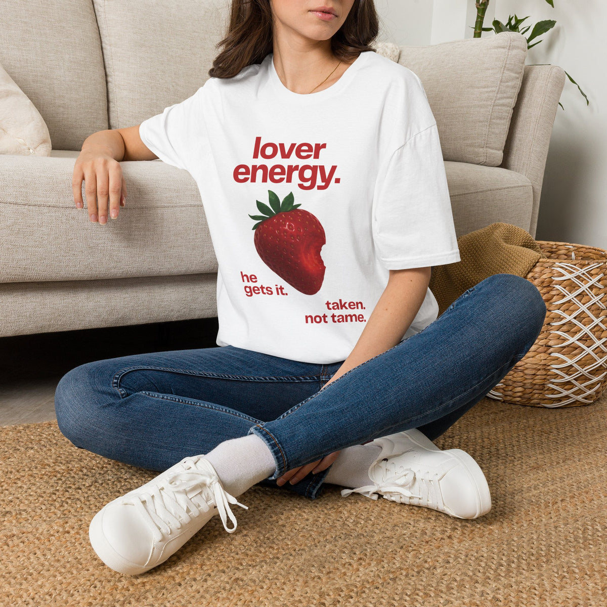 Lover Energy T‑Shirt — Strawberry