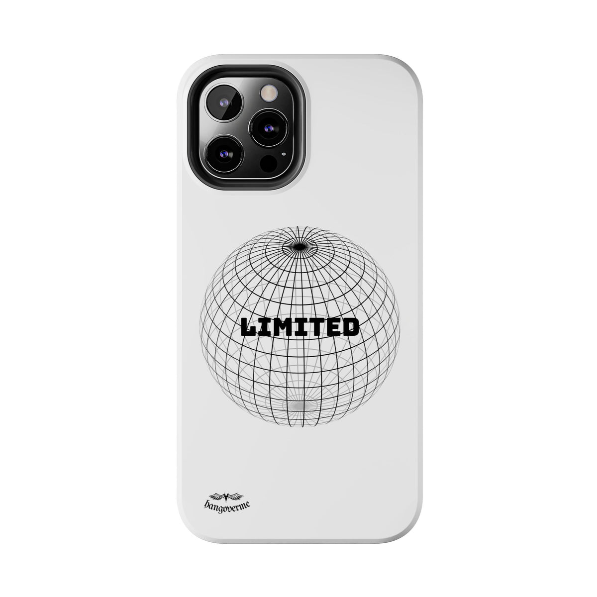 Phone Case — Minimal 'LIMITED' Wireframe Globe Protective Cover