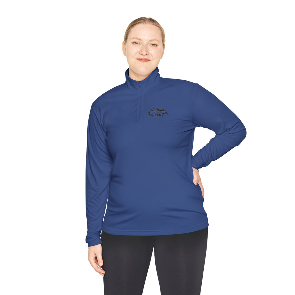 Quarter-Zip Pullover — Minimalist Script Logo Pullover