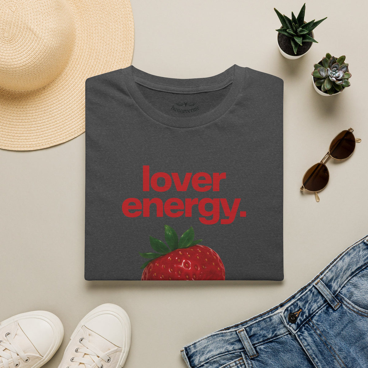 Lover Energy T‑Shirt — Strawberry