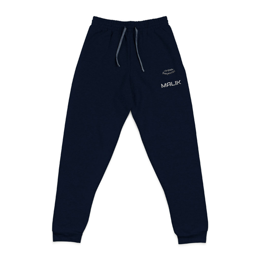 Embroidered Charcoal Joggers
